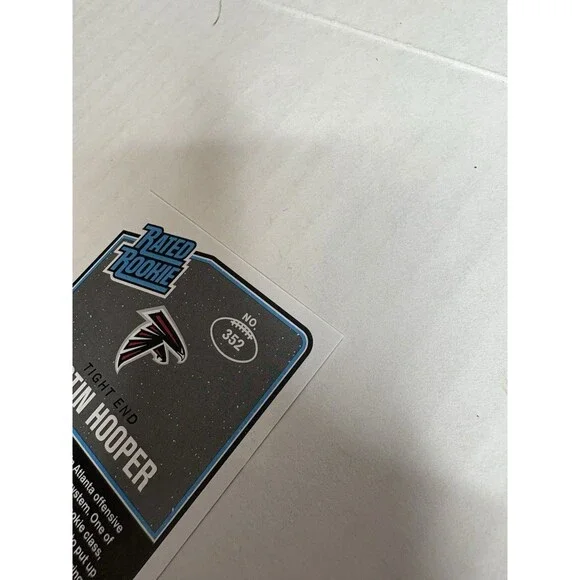 2016 Donruss Rated Rookie Austin Hooper Rookie Card RC Atlanta Falcons #352 - Picture 6 of 6